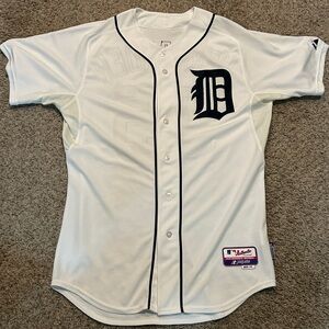 Majestic Authentic Cool Base Detroit Tigers Justin Verlander Jersey 44 Large